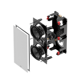 JBL STUDIO 6 66LCR diffusore da incasso a parete 2 vie dual 165mm 6 Ohm 200W