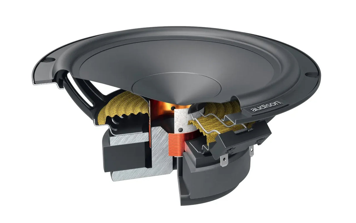 Audison APK 165P kit altoparlanti 2 vie 165mm woofer AP 6.5P, tweeter AP1 P e crossover 345W