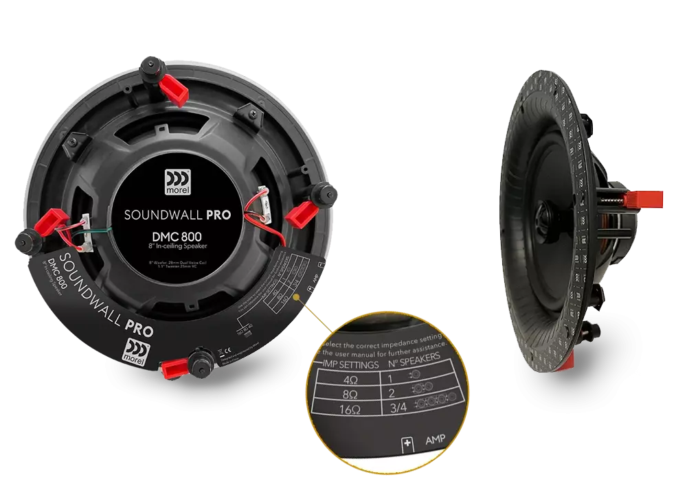 Morel DMC-800 diffusore da incasso a soffitto 8" 4/8/16 Ohm 100W RMS