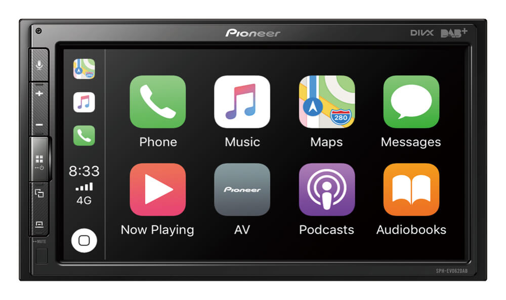 Pioneer SPH-EVO62DAB-CLIO autoradio 1 DIN 6,8" Renault Clio IV dal 2012 - TechSoundSystem.com