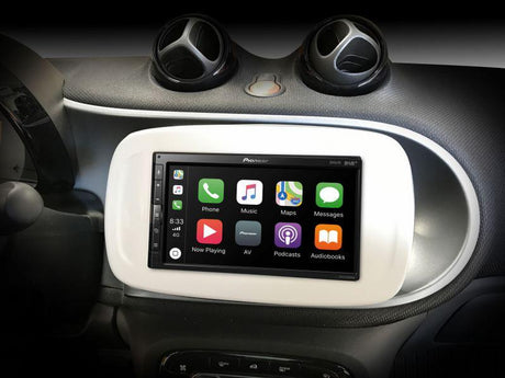 Pioneer SPH-EVO62DAB-SMAW autoradio per SMART Forfour (W453) / Fortwo (C453/A453), BIANCA - TechSoundSystem.com