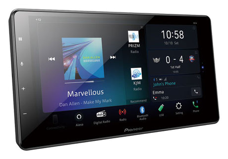 Pioneer SPH-EVO93DAB-UNI monitor DISPLAY 9" CAPACITIVO WI-FI con kit installazione 1 DIN - TechSoundSystem.com