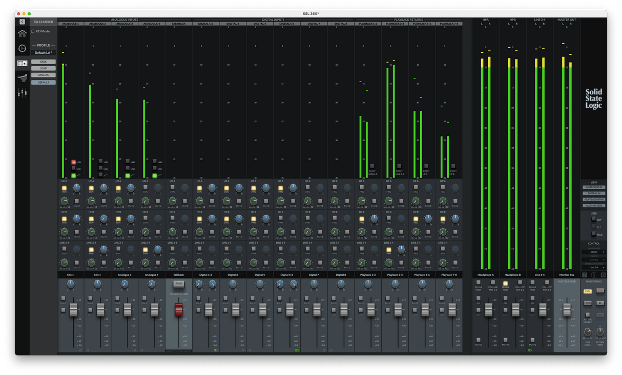 SOLID STATE LOGIC SSL 12 AUDIO INTERFACE - TechSoundSystem.com