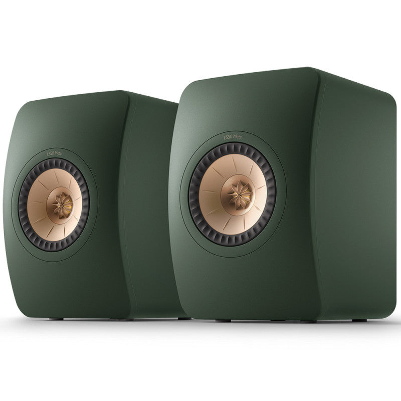 KEF LS50 META MOSS GREEN diffusori HiFi da scaffal Uni-Q con MAT