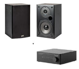 BUNDLE: Polk Audio T15 + Tangent AMPSTER BT 3 - Diffusori da scaffale + amplificatore integrato HIFI!