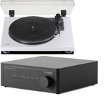 TEAC TN-180BT-A3 BIANCO + Tangent Ampster BT III - Giradischi Bluetooth automatico + Amplificatore integrato