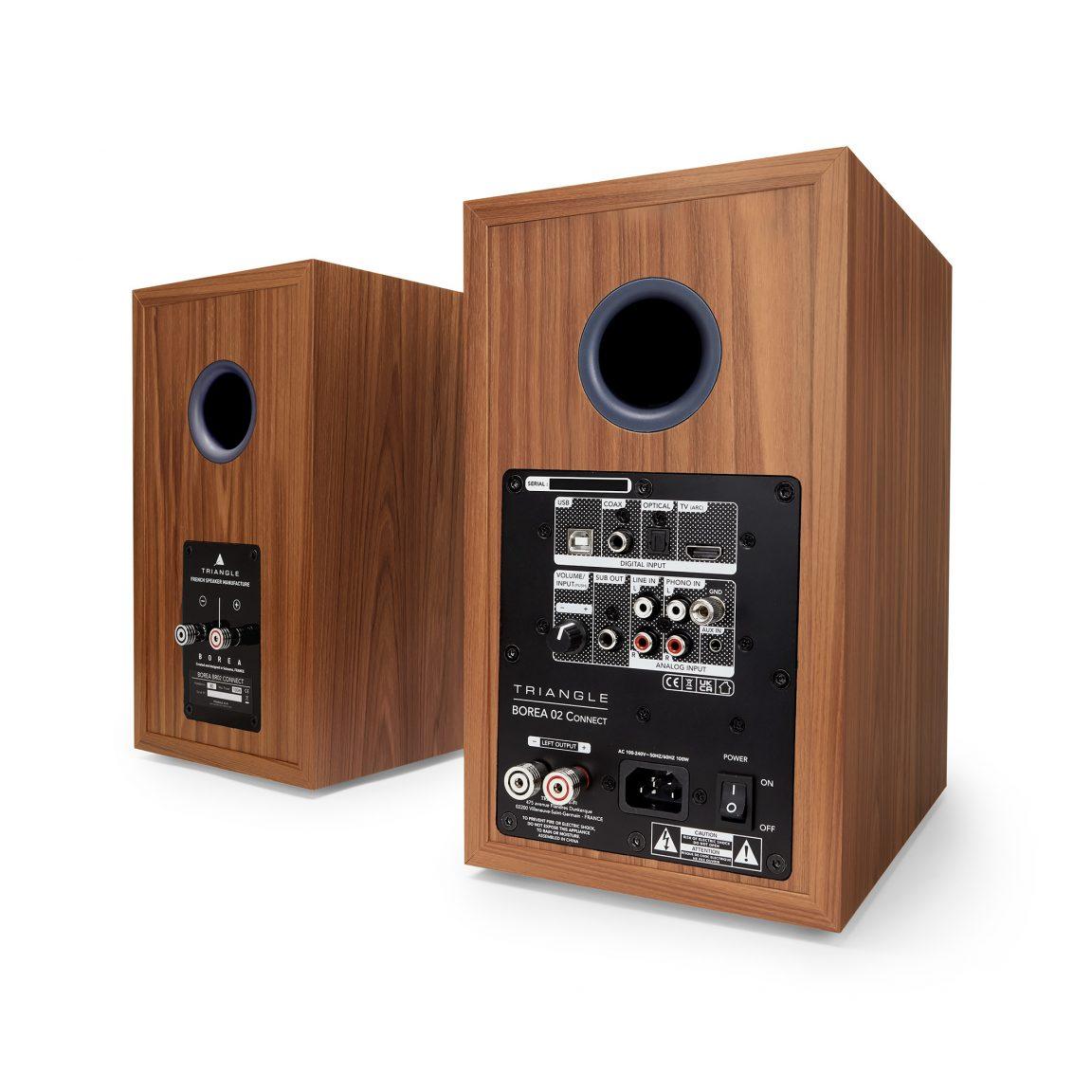 Triangle BR02 CONNECT Coppia diffusori attivi bluetooth da stand 2 vie bass-reflex da 50W - TechSoundSystem.com