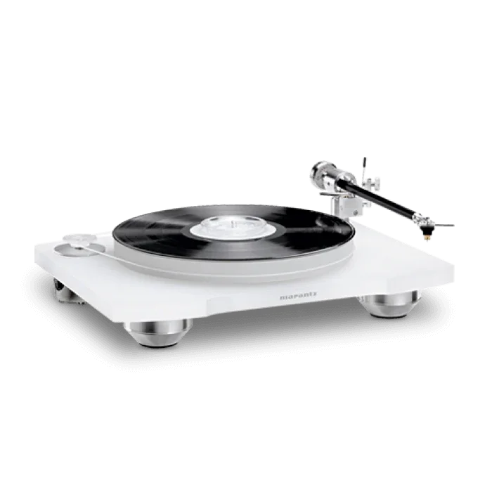 Marantz TT15 S1 Giradischi Manuale; bianco, Telaio e Piatto Acrilico 3cm Testina MM Ebano - TechSoundSystem.com
