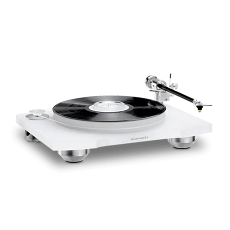Marantz TT15 S1 Giradischi Manuale; bianco, Telaio e Piatto Acrilico 3cm Testina MM Ebano - TechSoundSystem.com