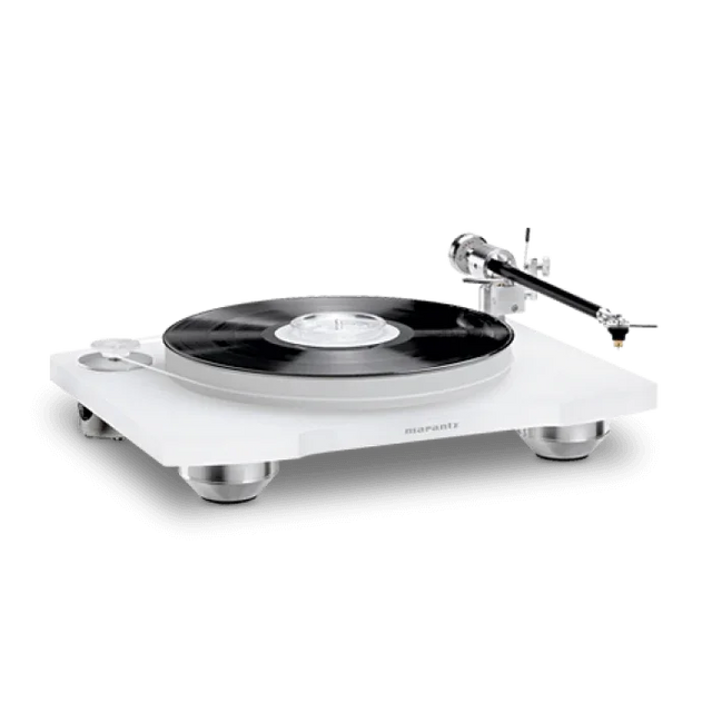 Marantz TT15 S1 Giradischi Manuale; bianco, Telaio e Piatto Acrilico 3cm Testina MM Ebano - TechSoundSystem.com