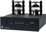 Pro-ject TUBE BOX S2 BLACK Phono box MM/MC a valvole, Circuitazione Dual-Mono a componenti discreti - TechSoundSystem.com