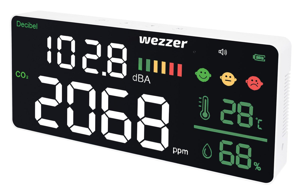 Monitor della qualità dell’aria e del livello di rumore Levenhuk Wezzer Air PRO CN20 - TechSoundSystem.com