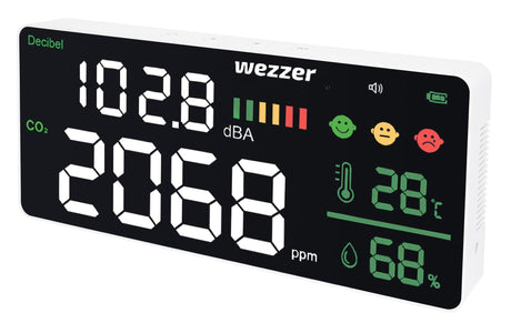 Monitor della qualità dell’aria e del livello di rumore Levenhuk Wezzer Air PRO CN20 - TechSoundSystem.com