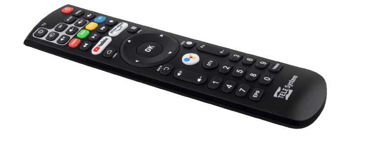 Telesystem UP T2 4K android TV™ decoder SMART ULTRA HD DVB-T2 HEVC HDR10 e HLG - TechSoundSystem.com
