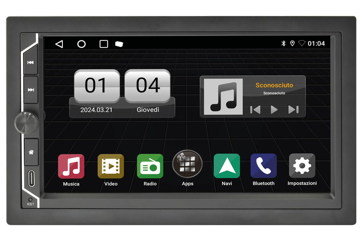 Phonocar VM003 Autoradio 2 DIN COMPATTA, Android 12 Full HD con Radio DAB+ e antenna compresi - TechSoundSystem.com