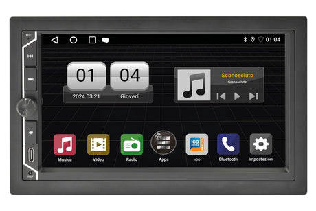 Phonocar VM018K Autoradio 2 DIN Android 12, Apple Car Play e Android Auto WIRELESS - Mappe IGO Europa CAMPER/TRUCK - TechSoundSystem.com