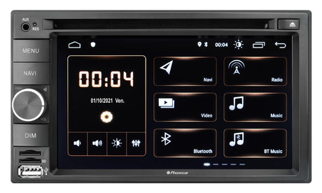 Phonocar VM031 Autoradio 2 DIn con DAB+ Android 10, lettore DVD/CD/USB/MICRO SD CARD - TechSoundSystem.com