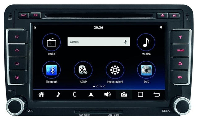 Phonocar VM117D autoradio per Volkswagen DAB+, Android 8.0, Navi DVD - TechSoundSystem.com