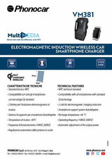Phonocar 05701 Caricabatterie wireless con supporto per smartphone - TechSoundSystem.com