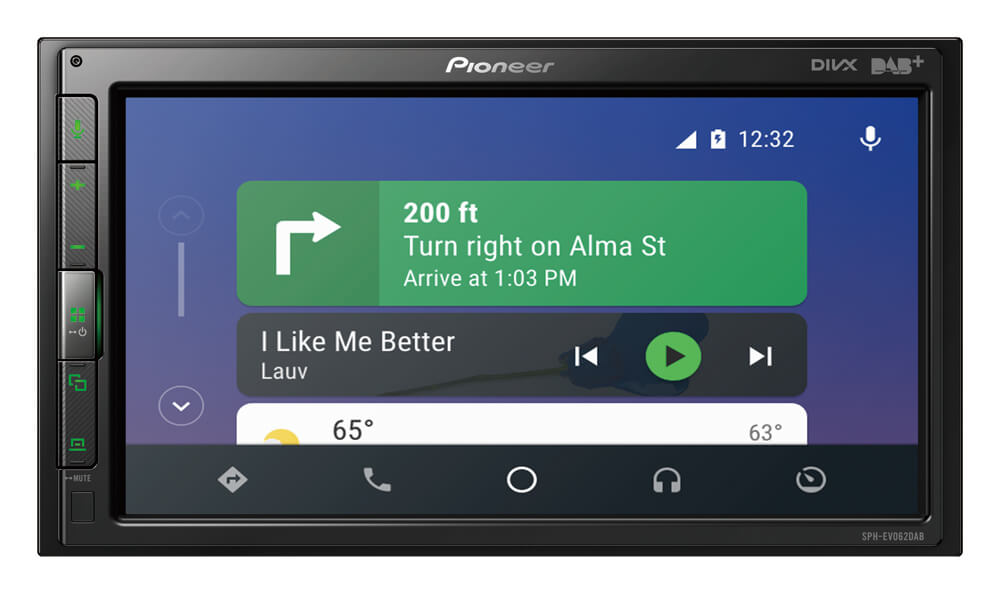 Pioneer SPH-EVO62DAB-CLIO autoradio 1 DIN 6,8" Renault Clio IV dal 2012 - TechSoundSystem.com