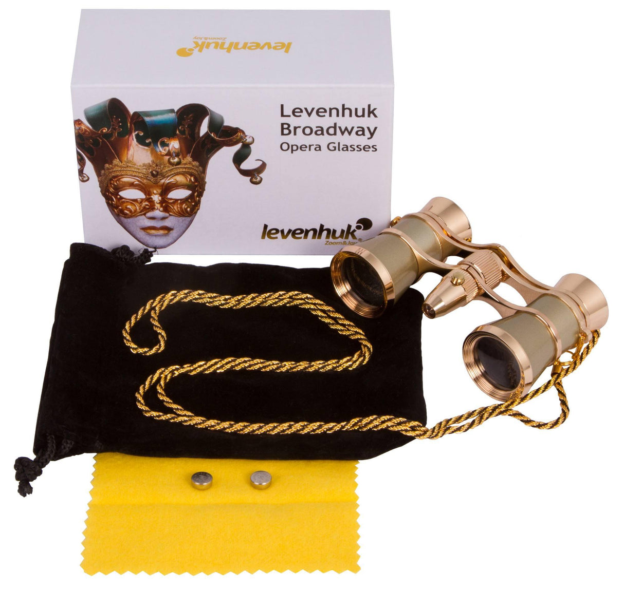 Binocolo da teatro Levenhuk Broadway 325F (con luce LED e cordoncino da collo) - TechSoundSystem.com