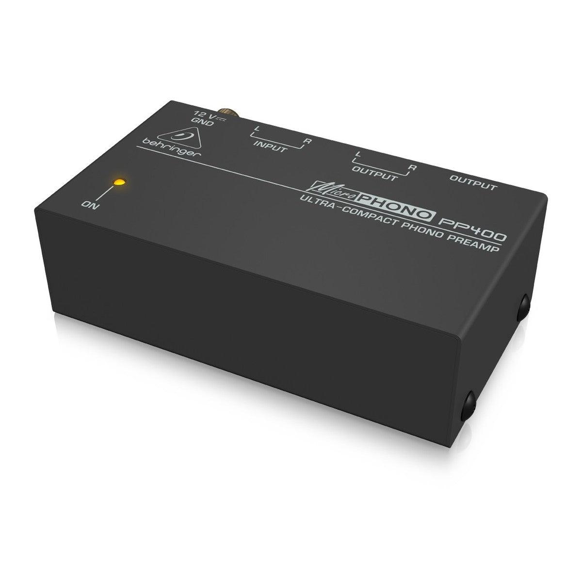 BEHRINGER PP400 MICROPHONO PREAMPLIFICATORE PER GIRADISCHI RIAA PHONO PRE - TechSoundSystem.com