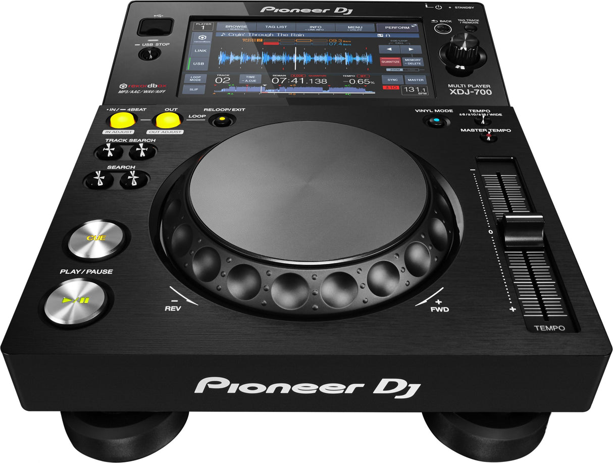 PIONEER XDJ700 DECK DIGITALE REKORDBOX USB MIDI LAN LCD TOUCH 7" - TechSoundSystem.com