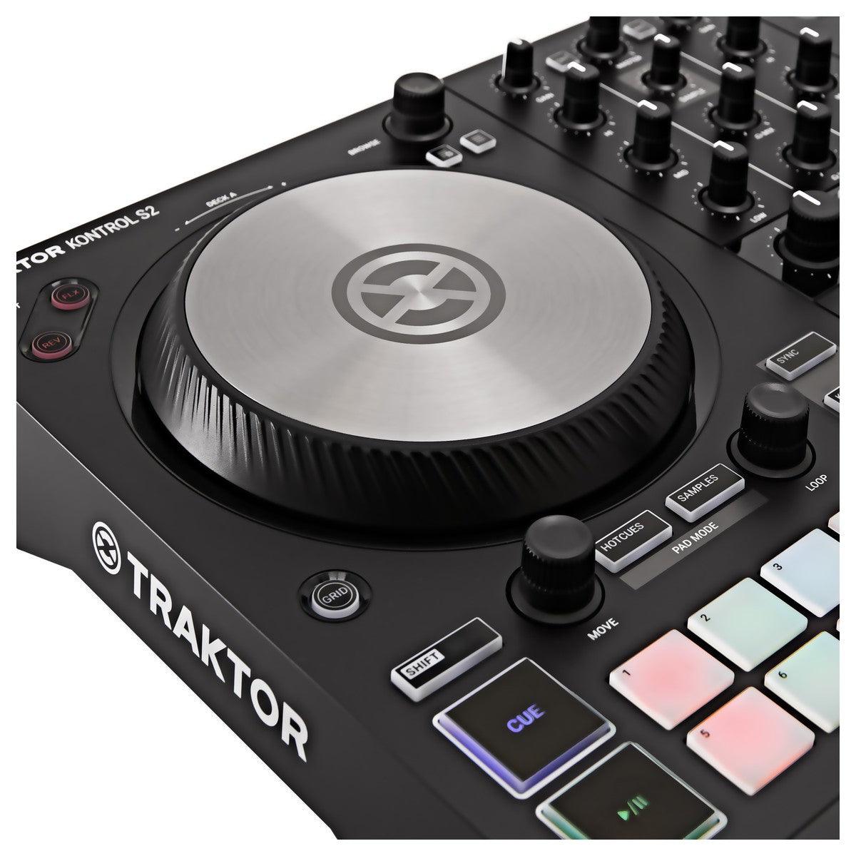 NATIVE INSTUMENTS TRAKTOR KONTROL S2 MKIII CONTROLLER MIDI USB 2 DECK + INTERFACCIA AUDIO 4 CANALI - TechSoundSystem.com