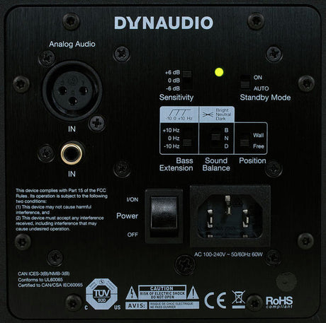 DYNAUDIO LYD-7 STUDIO MONITOR CASSA ATTIVA BIAMPLIFICATA 7"/1" 100 WATT - TechSoundSystem.com