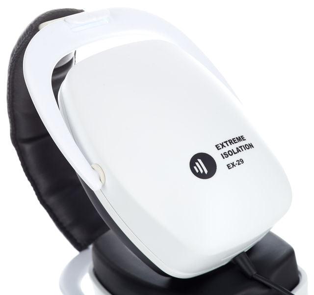 EXTREME ISOLATION EX29W CUFFIA STEREO DA STUDIO DINAMICA CHIUSA CON ISOLAMENTO 29dB COLORE BIANCO - TechSoundSystem.com