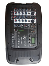 EXTREME PPA210D COMBO CASSE+MIXER+REVERBERO+PLAYER BLUETOOTH USB SD+MICROFONO+3 CAVI / BUNDLE SISTEMA PA PORTATILE COMPATTO 200W 4 IN XLR 2 STEREO JACK - TechSoundSystem.com