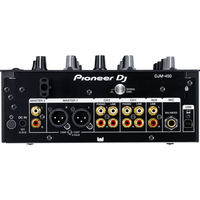 PIONEER DJM450 BLACK MIXER DJ 2 CANALI SCHEDA AUDIO 24BIT USB NERO - TechSoundSystem.com