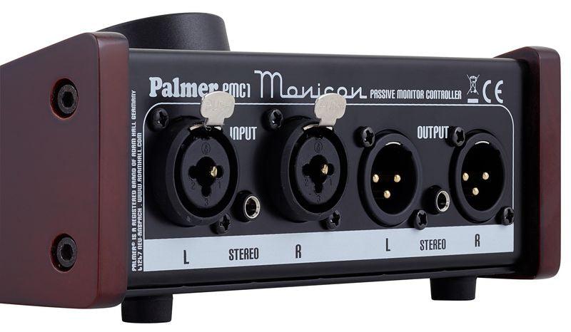 PALMER MONICON CONTROLLO VOLUME PASSIVO MONITOR 2 XLR IN 2 XLR OUT IN LEGNO E METALLO - TechSoundSystem.com