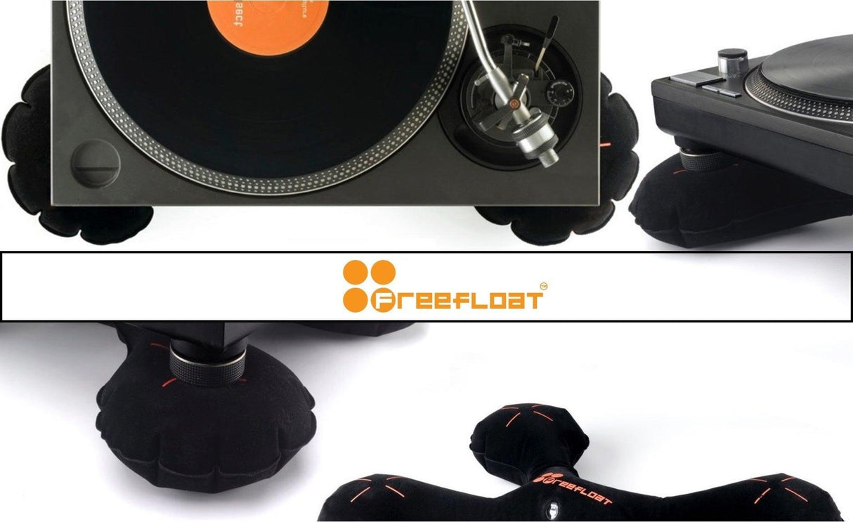 FREEFLOAT BLACK SUPPORTO GIRADISCHI LA COPPIA ANTI-VIBRAZIONE ANTI-FEEDBACK MIGLIORA FINO 20 VOLTE O 30DBU LA RESA ( PAIO ) - TechSoundSystem.com