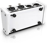 PALMER MONICON WHITE CONTROLLO VOLUME PASSIVO MONITOR BIANCO 2 XLR IN 2 XLR OUT IN LEGNO E METALLO - TechSoundSystem.com