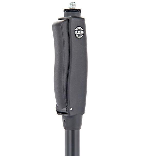 KONIG & MEYER 26250 ASTA MICROFONICA DRITTA ALZATA ONE HAND BASE ROTONDA PESATA - TechSoundSystem.com