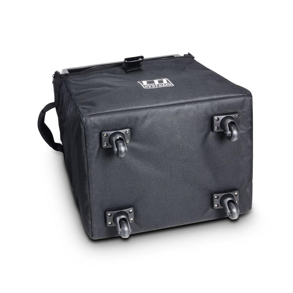 LD SYSTEMS DAVE 8 SET 1 KIT DI BORSE PER IL TRASPORTO DEL SISTEMA PA DAVE 8 XS 1 BORSA SUBWOOFER CON RUOTE + 2 BORSE PER SATELLITI COLORE NERO - TechSoundSystem.com