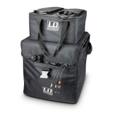 LD SYSTEMS DAVE 8 SET 1 KIT DI BORSE PER IL TRASPORTO DEL SISTEMA PA DAVE 8 XS 1 BORSA SUBWOOFER CON RUOTE + 2 BORSE PER SATELLITI COLORE NERO - TechSoundSystem.com