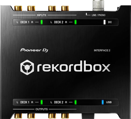PIONEER INTERFACE 2 INTERFACCIA AUDIO PER DJ CON REKORDBOX DJ E REKORDBOX DVS + 2 VINILI DI CONTROLLO TIME CODE RB-VS1-K - TechSoundSystem.com
