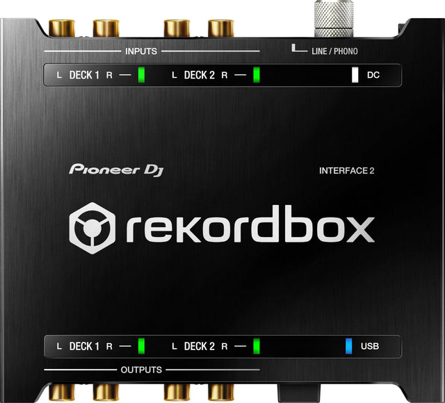 PIONEER INTERFACE 2 INTERFACCIA AUDIO PER DJ CON REKORDBOX DJ E REKORDBOX DVS + 2 VINILI DI CONTROLLO TIME CODE RB-VS1-K - TechSoundSystem.com