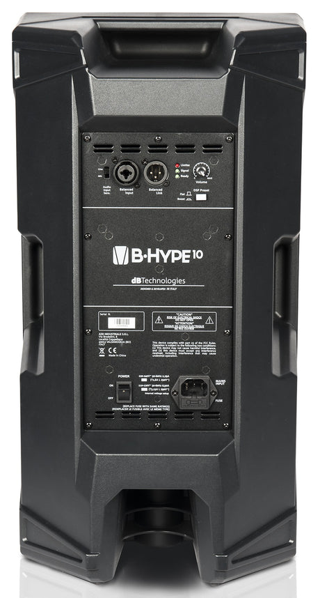 DB TECHNOLOGIES B-HYPE 10 CASSA ATTIVA 2 VIE 260W WOOFER 10" TWEETER 1" - TechSoundSystem.com