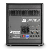 LD SYSTEMS DAVE 12 G3 SISTEMA AMPLIFICATO COMPATTO 2 TESTE + 1 SUBWOOFER 12" CON DSP 2000 WATT - TechSoundSystem.com