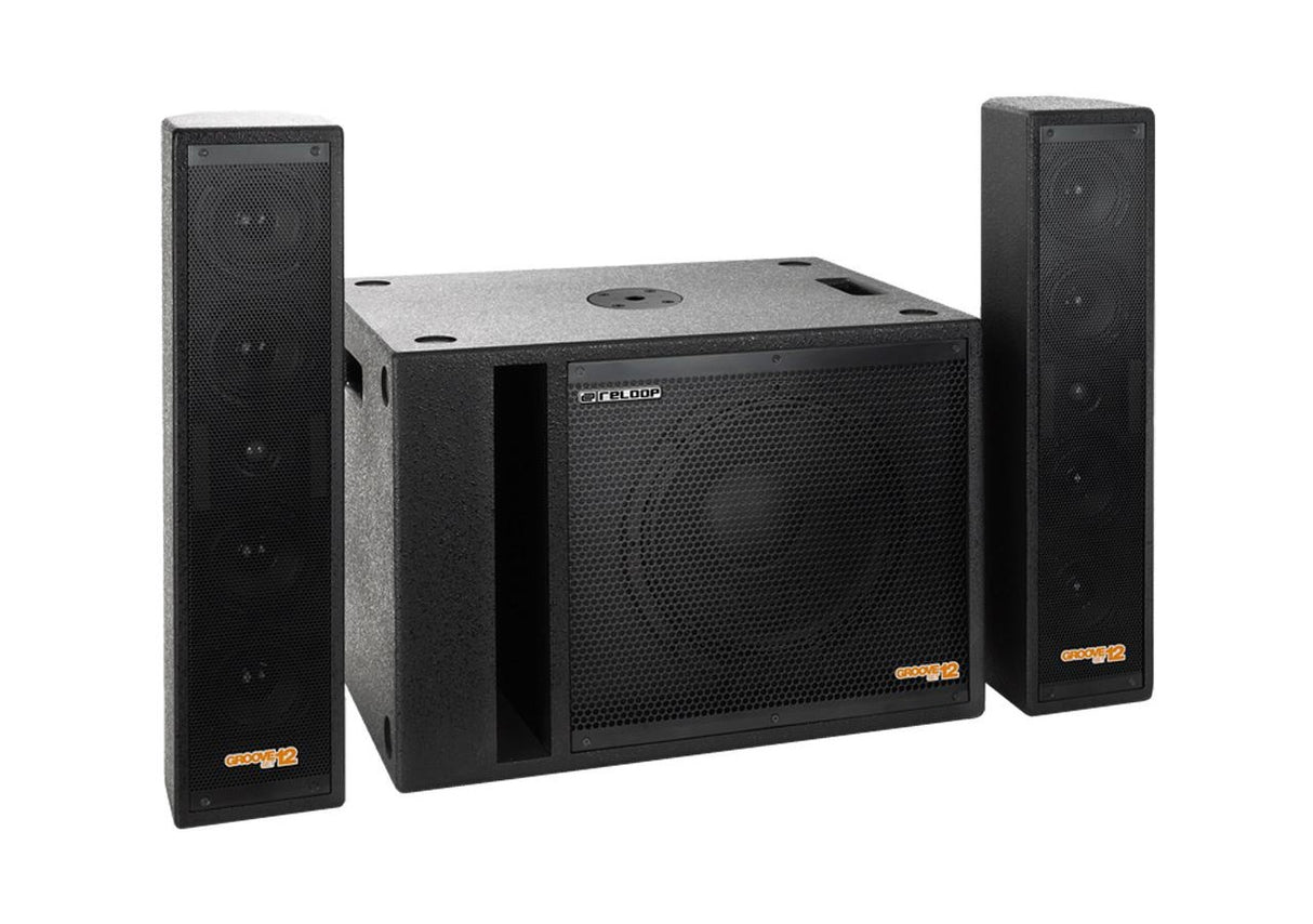 RELOOP GROOVE SET 12 SISTEMA DI AMPLIFICAZIONE 2.1 PORTATILE 12"/4"/1" 500W - TechSoundSystem.com