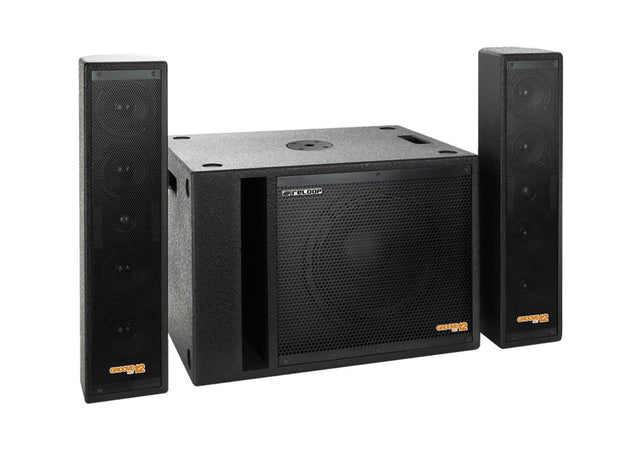 RELOOP GROOVE SET 12 SISTEMA DI AMPLIFICAZIONE 2.1 PORTATILE 12"/4"/1" 500W - TechSoundSystem.com