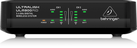 BEHRINGER ULM302 MIC DOPPIO RADIOMICROFONO PALMARE WIRELESS DIGITALE 2,4 GHz - TechSoundSystem.com