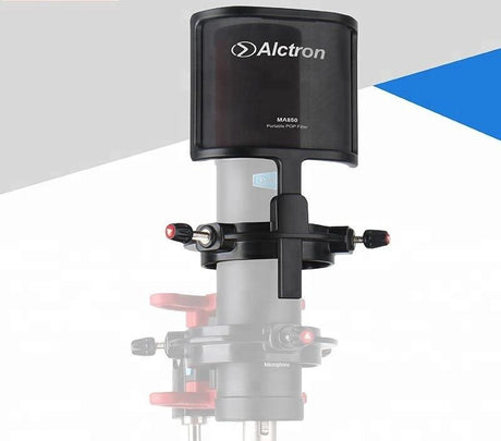 ALCTRON MA850 POP FILTER SHOCK MOUNT ANTIVIBRAZIONI DIRETTO SU MICROFONI DA STUDIO - TechSoundSystem.com