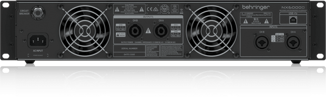 BEHRINGER NX6000D FINALE DI POTENZA 6000 WATT 2 CANALI CON COMPENSAZIONE AUTOMATICA DELL' IMPEDENZA + DSP - TechSoundSystem.com