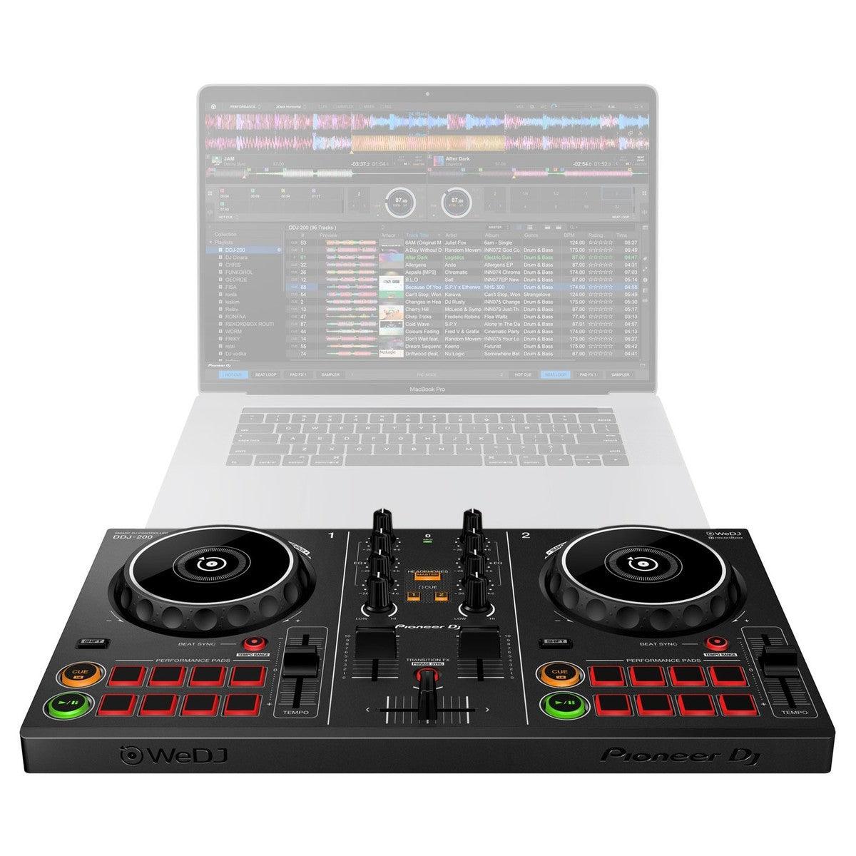 PIONEER DDJ-200 SMART CONTROLLER CONSOLLE PER DJ BLUETOOTH 2 CANALI EX-DEMO - TechSoundSystem.com
