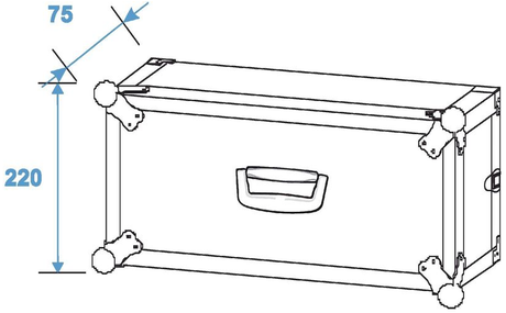 COBRA FC181 FLIGHT CASE 19" 4U PORTA RACK 7 MM PROFONDITA&#039; 250 MM - TechSoundSystem.com