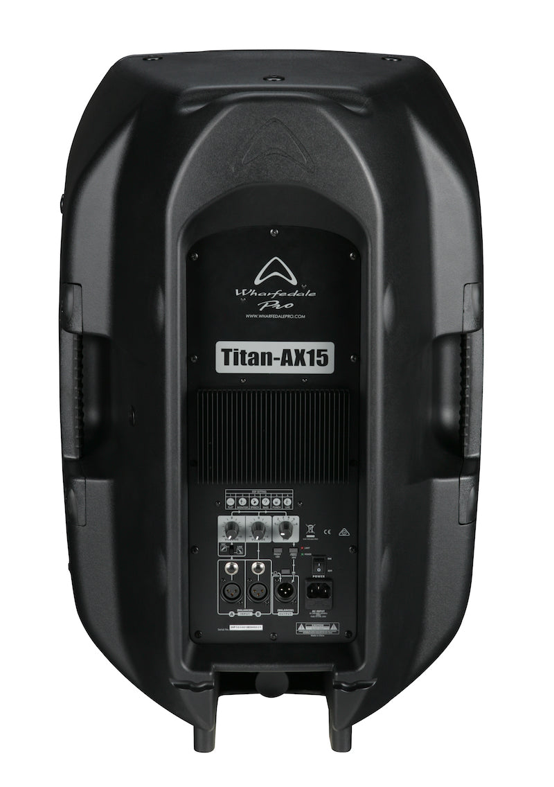 WHARFEDALE TITAN AX15 ACTIVE BLACK CASSA ATTIVA BIAMPLIFICATA 15" 840 WATT DSP 6 PRESET - TechSoundSystem.com
